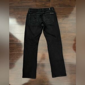 7 for all mankind standard black jeans